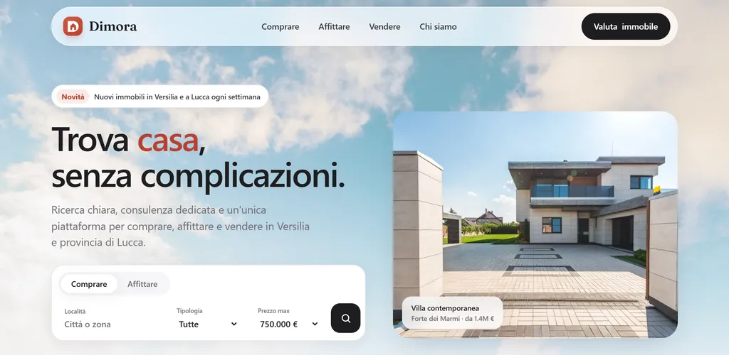 Dimora real estate concept